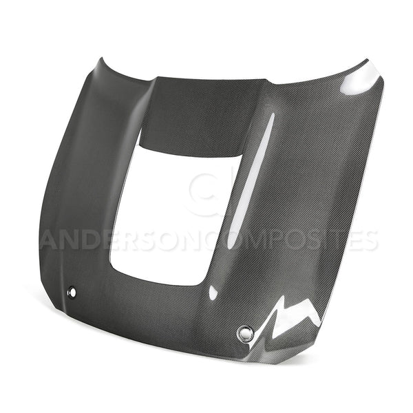 2024 FORD MUSTANG TYPE-OE DOUBLE-SIDED CARBON FIBER HOOD