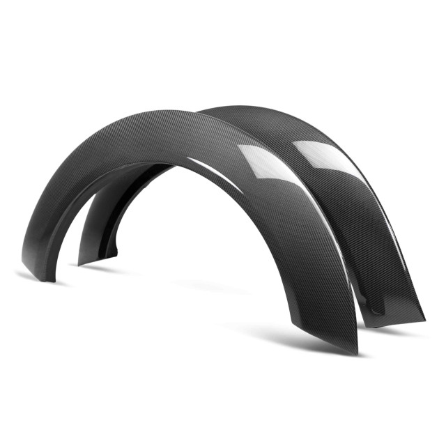 Carbon fiber rear fender flares for 2018-2024 Dodge Challenger Widebody