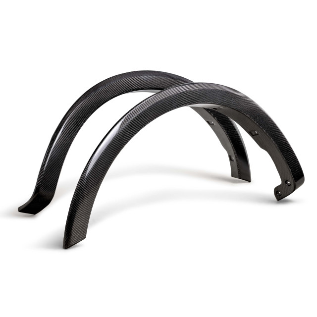 Type-AO carbon fiber front fender flares for 2021-2025 Ford F-150 non-Raptor