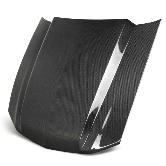 Type-CJ carbon fiber cowl hood for 2010-2012 Ford Mustang