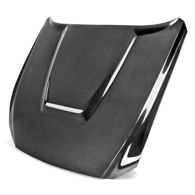 Type-GR (GT350 Style) double sided carbon fiber hood for 2015-2017 Ford Mustang