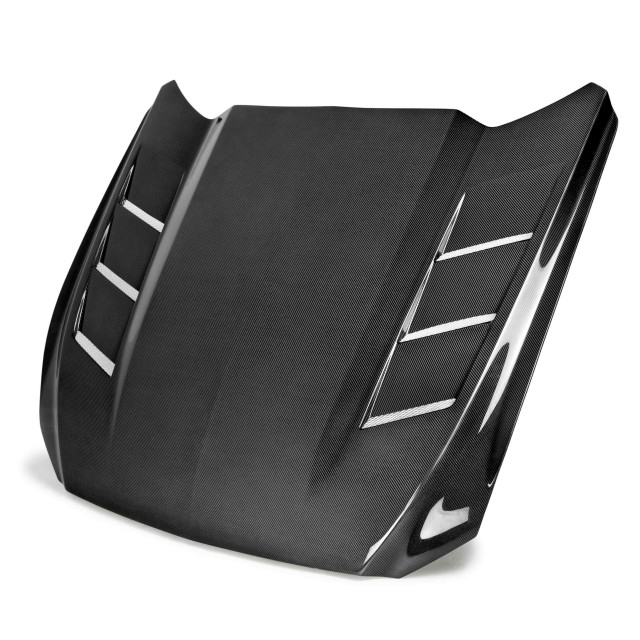Heat extractor double sided carbon fiber hood for 2015-2017 Ford Mustang