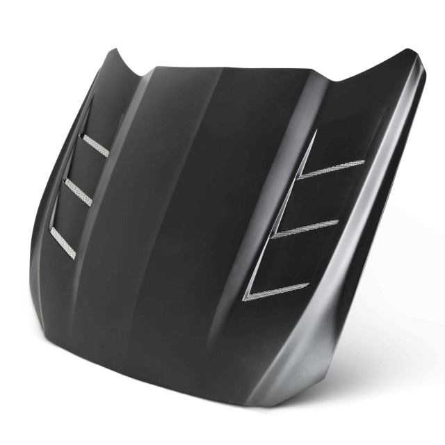 Heat extractor fiberglass hood for 2015-2017 Ford Mustang