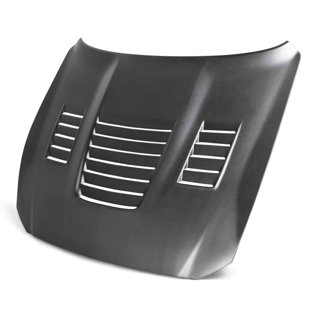 Type-CR dry carbon fiber hood for 2015-2020 Ford Mustang Shelby GT350 & GT350R