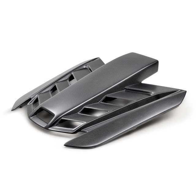 Dry carbon roof scoop for 2020-2024 Chevrolet Corvette C8 Coupe