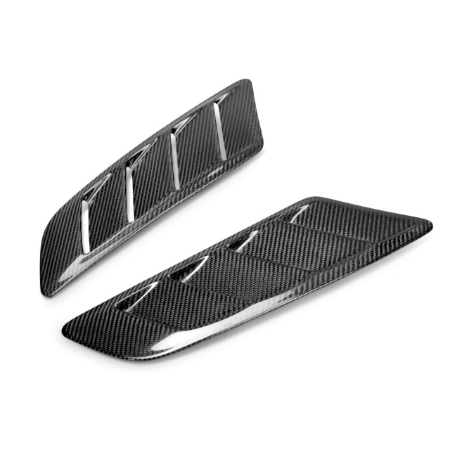 Type-AB carbon fiber hood vents for 2015-2017 Ford Mustang GT