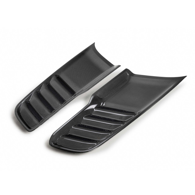 Type-OE carbon fiber hood vents for 2021-2022 RAM TRX (Pair)