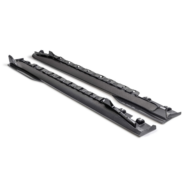 Type-GT5 carbon fiber side rocker panel splitter for 2024 Ford Mustang