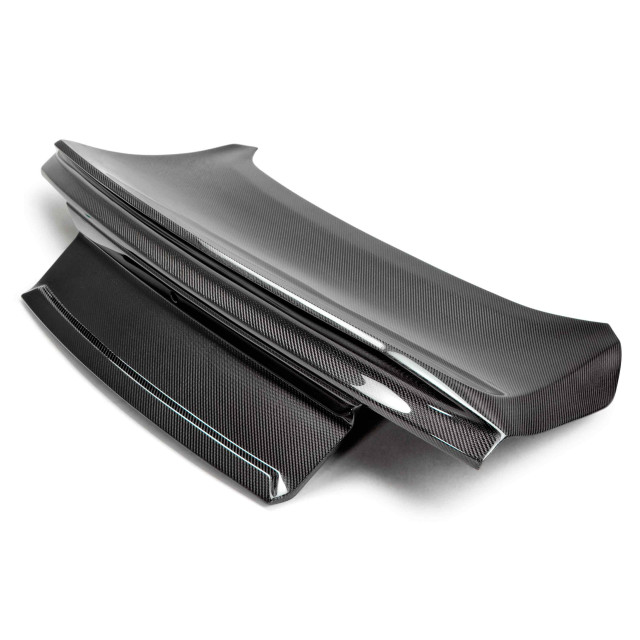Type-ST double sided carbon fiber decklid with integrated spoiler for 2015-2023 Ford Mustang
