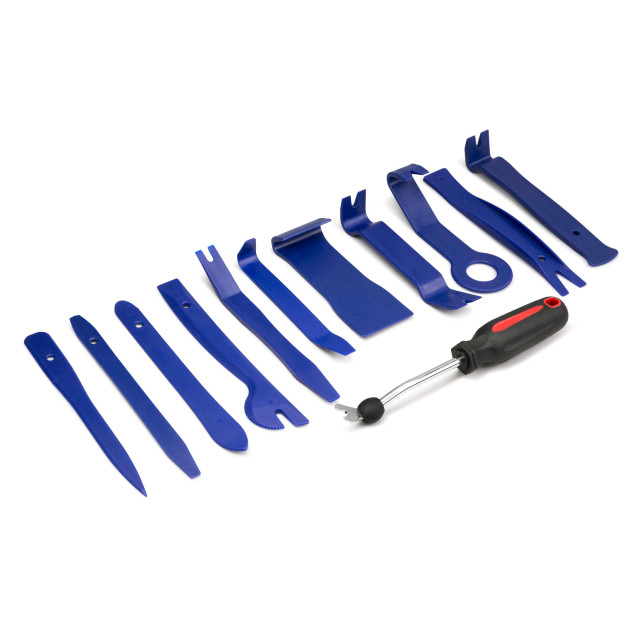 Automotive Trim and Panel Removal Tool Set - 11 Pieces with Bonus Tool & Storage Pouch