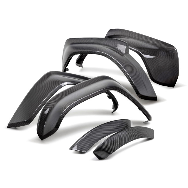 2022-24 Bronco Raptor Carbon Fiber Fender Flare Kit - Gloss