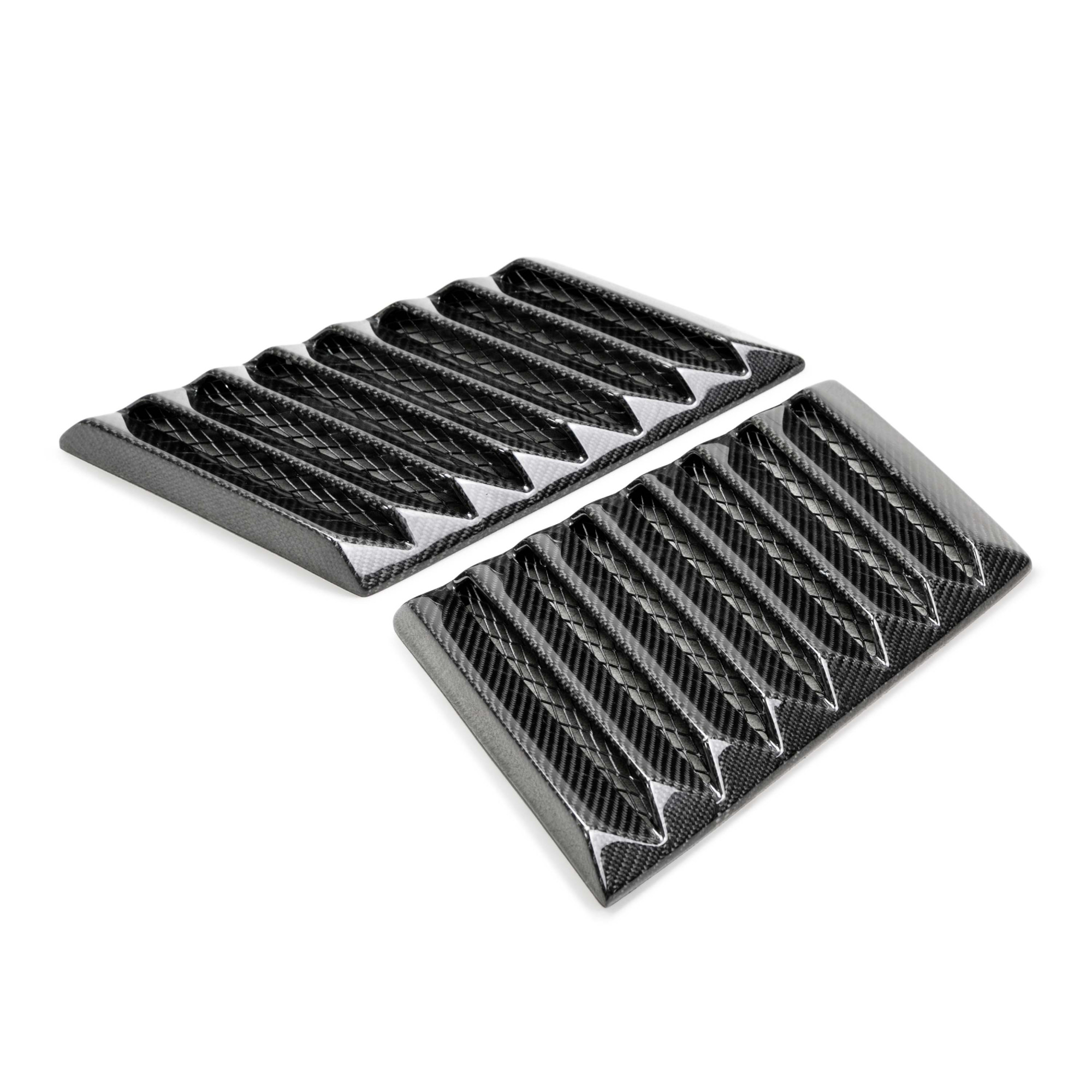 Carbon fiber universal truck hood vents (pair)